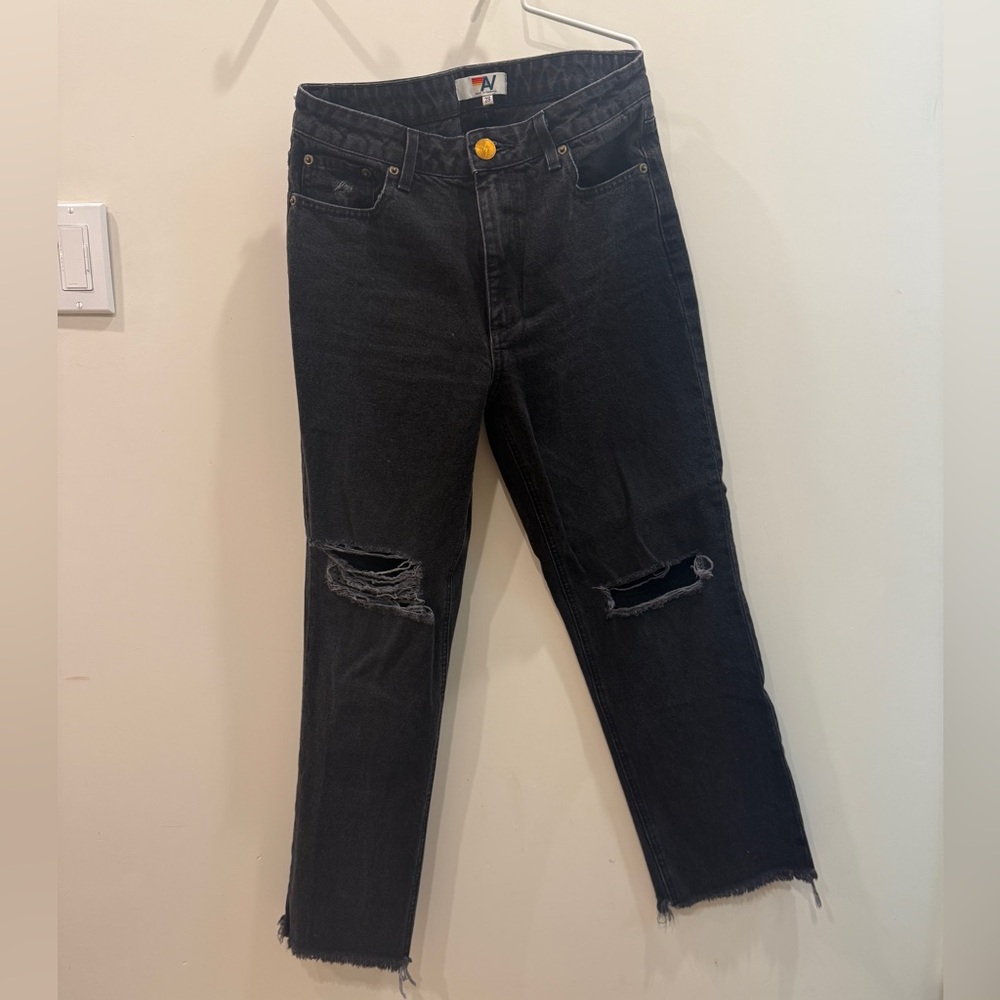 Aviator Nation HIGH RISE SLIM BOOT JEAN - VINTAGE BLACK